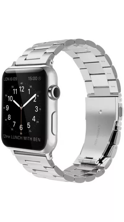 Edelstahl Armband - Zeitlos klassisch und elegant - Silber - Apple Watch 38/40/41/42 mm
