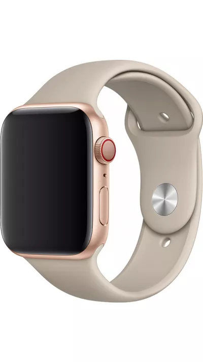Silikon Sport Armband Beige - Apple Watch 38/40/41/42 mm