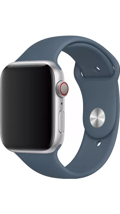 Silikon Sport Armband Blau grau - Apple Watch 38/40/41/42 mm