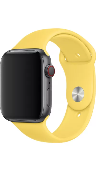 Silikon Sport Armband Gelb - Apple Watch 38/40/41/42 mm