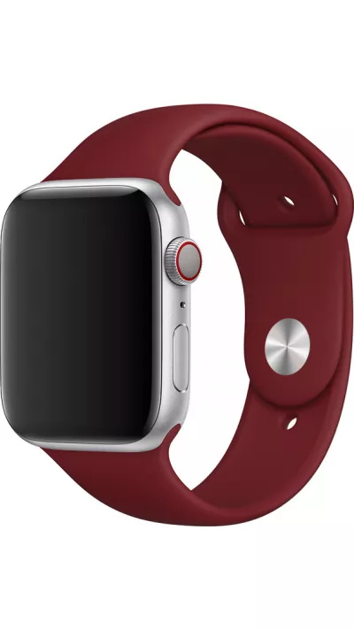 Silikon Sport Armband Roter Burgunder - Apple Watch 38/40/41/42 mm