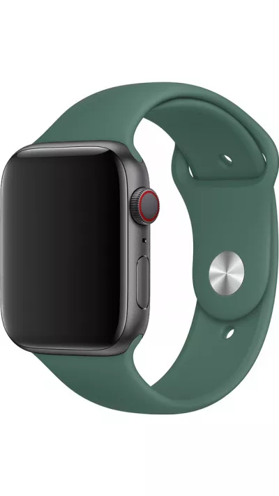 Silikon Sport Armband Benzin grün - Apple Watch 38/40/41/42 mm
