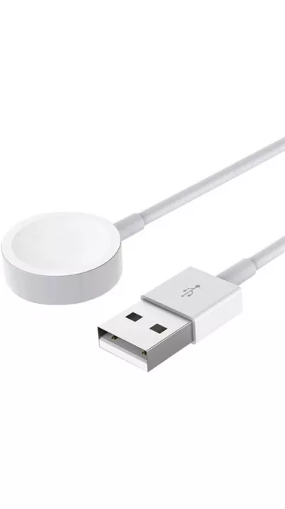 Ladekabel magnetisch für Apple Watch Smart Docking Station USB-A - Weiss
