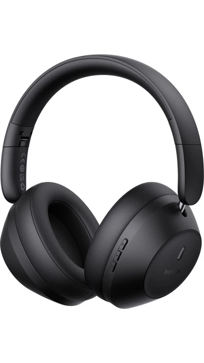 Casque Bluetooth 5.3 Sans Fil Baseus Bass 30 Max On-Ear Ultra Basses Puissantes - Noir