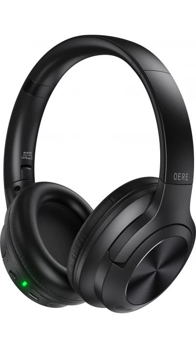 Casque sans fil Bluetooth Qere E80 Active Noise Cancellation (ANC) - Noir