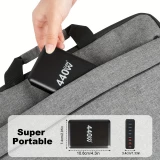 Chargeur rapide multi-port 440W GaN avec indicateurs LED 8 en 1 USB-C/USB-A prise CH/EU - Blanc
