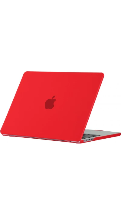MacBook Pro 14" (2021, 2023) Case Hülle - Hardshell Schutzhülle Ultra-dünn zweiteilig semi-transparent - Rot