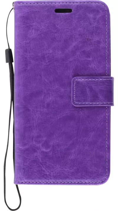 Hülle Samsung Galaxy A54 5G - Premium Flip Leder Tasche - Violett