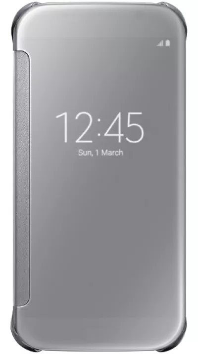 Hülle Samsung Galaxy S7 - Clear View Cover - Silber