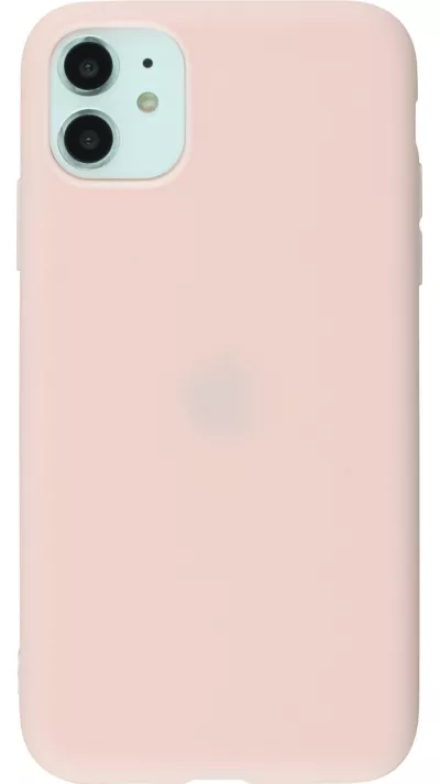 Hülle iPhone 11 - Silicone Mat - Hellrosa