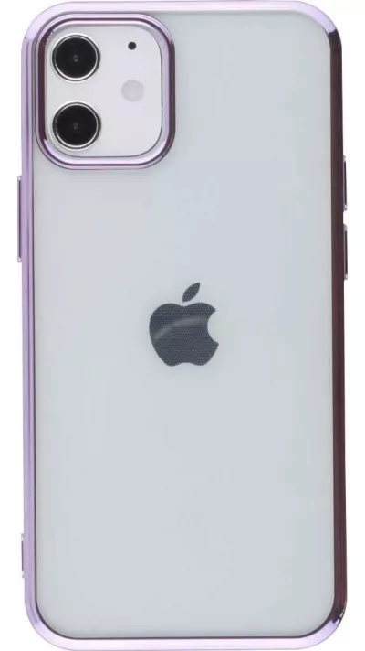 Hülle iPhone 12 mini - Electroplate lila