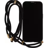 Samsung Galaxy S24 Case Hülle - Bio Eco-Friendly Vegan mit Handykette Necklace - Schwarz