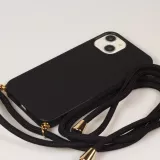Samsung Galaxy S24 Case Hülle - Bio Eco-Friendly Vegan mit Handykette Necklace - Schwarz