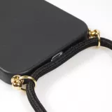 Samsung Galaxy S24 Case Hülle - Bio Eco-Friendly Vegan mit Handykette Necklace - Schwarz