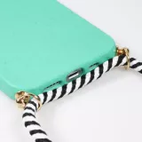 Coque Samsung Galaxy S24 Ultra - Bio Eco-Friendly nature avec cordon collier - Turquoise