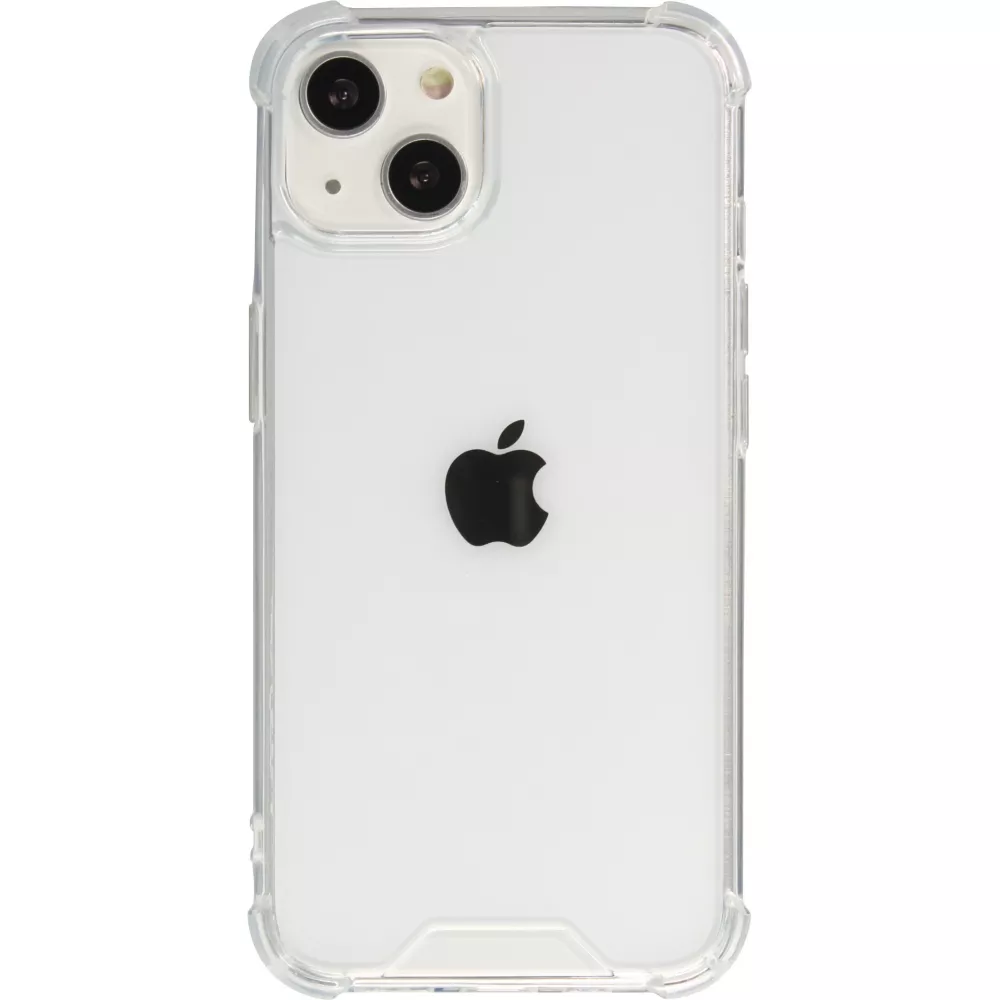 Coque iPhone 15 - Bumper Glass Hybrid TPU silicone anti-choc - Transparent