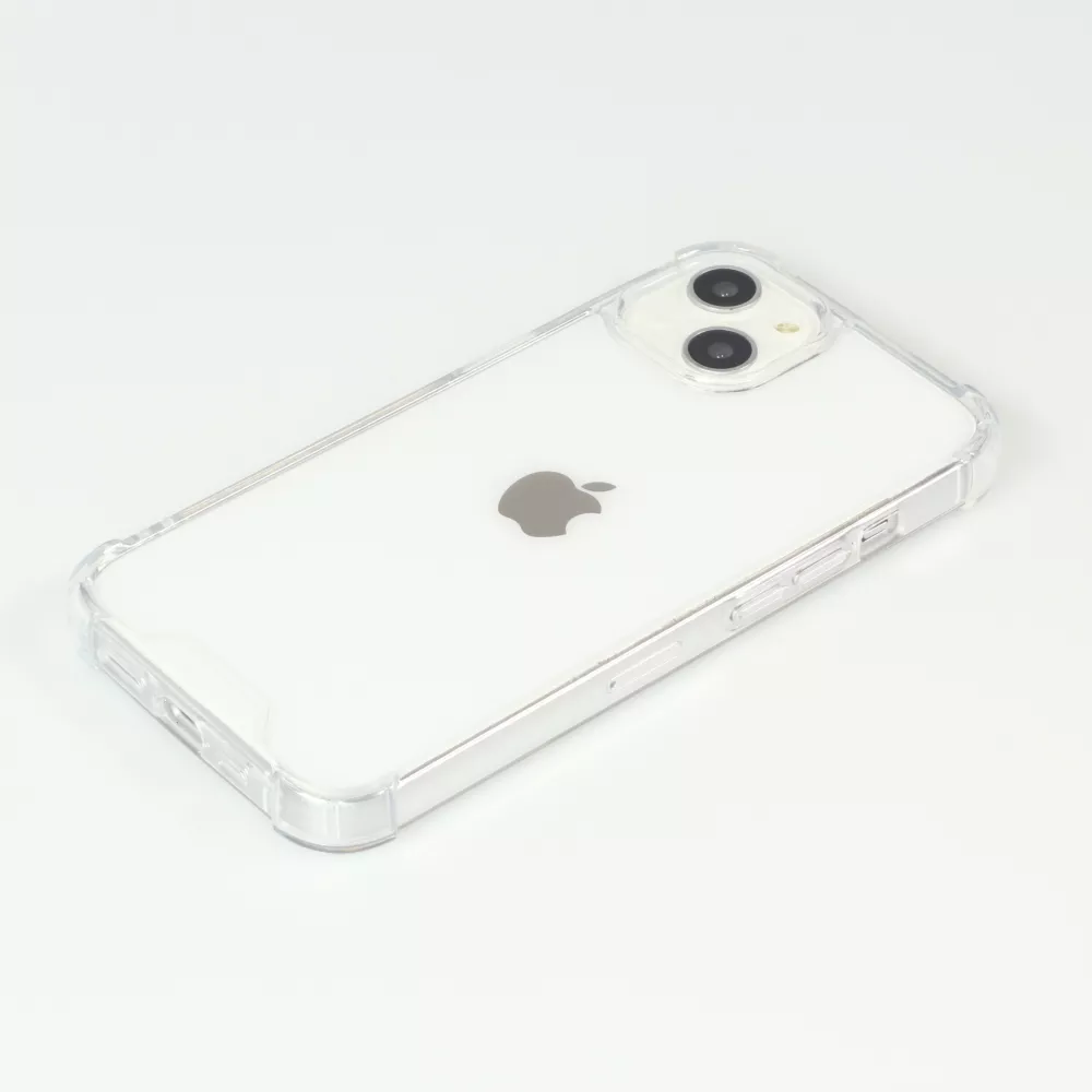 Coque iPhone 15 - Bumper Glass Hybrid TPU silicone anti-choc - Transparent