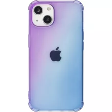Coque iPhone 16e - Bumper Rainbow Silicone anti-choc avec bords protégés -  violet - Bleu