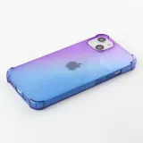 Coque iPhone 16e - Bumper Rainbow Silicone anti-choc avec bords protégés -  violet - Bleu