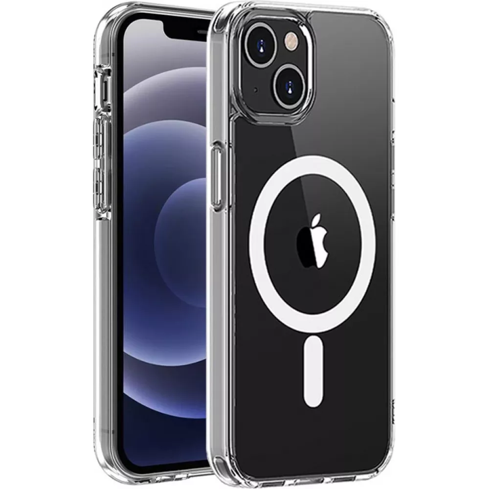 Coque iPhone 15 Plus - Gel transparent compatible MagSafe silicone TPU Super Clear