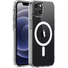 Coque iPhone 15 Plus - Gel transparent compatible MagSafe silicone TPU Super Clear
