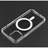 Coque iPhone 15 Plus - Gel transparent compatible MagSafe silicone TPU Super Clear