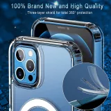 Coque iPhone 15 Plus - Gel transparent compatible MagSafe silicone TPU Super Clear
