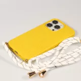 Samsung iPhone 16e Case Hülle - Bio Eco-Friendly Vegan mit Handykette Necklace - Gelb