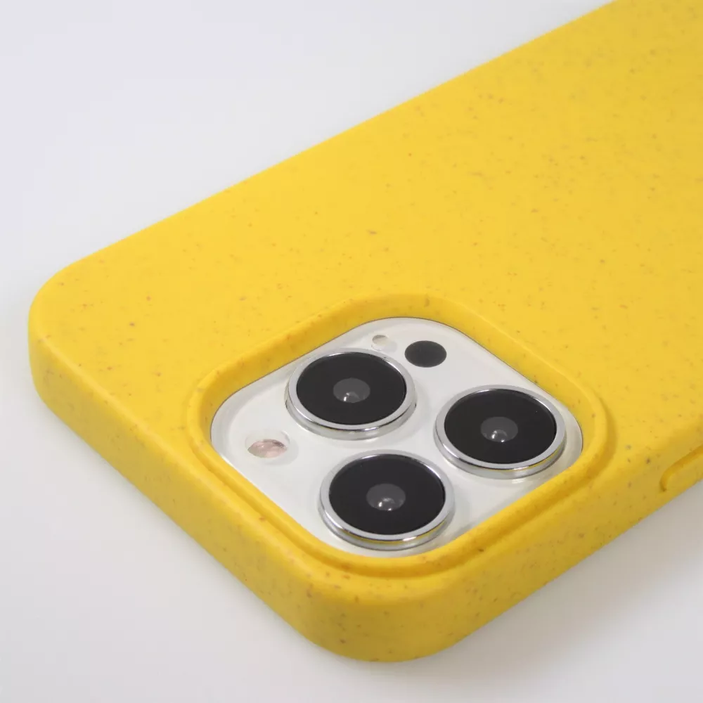 Samsung iPhone 16e Case Hülle - Bio Eco-Friendly Vegan mit Handykette Necklace - Gelb