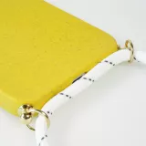 Samsung iPhone 16e Case Hülle - Bio Eco-Friendly Vegan mit Handykette Necklace - Gelb