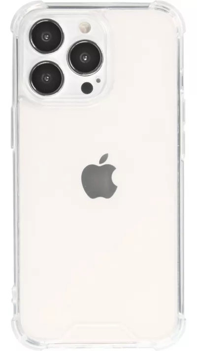 iPhone 14 Pro Max Case Hülle - Bumper Glass TPU Anti-Schock mit Acryl - Transparent