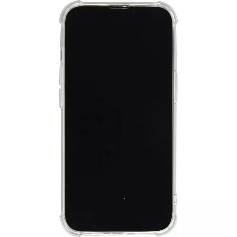 Coque iPhone 16 - Bumper Glass Hybrid TPU silicone anti-choc - Transparent