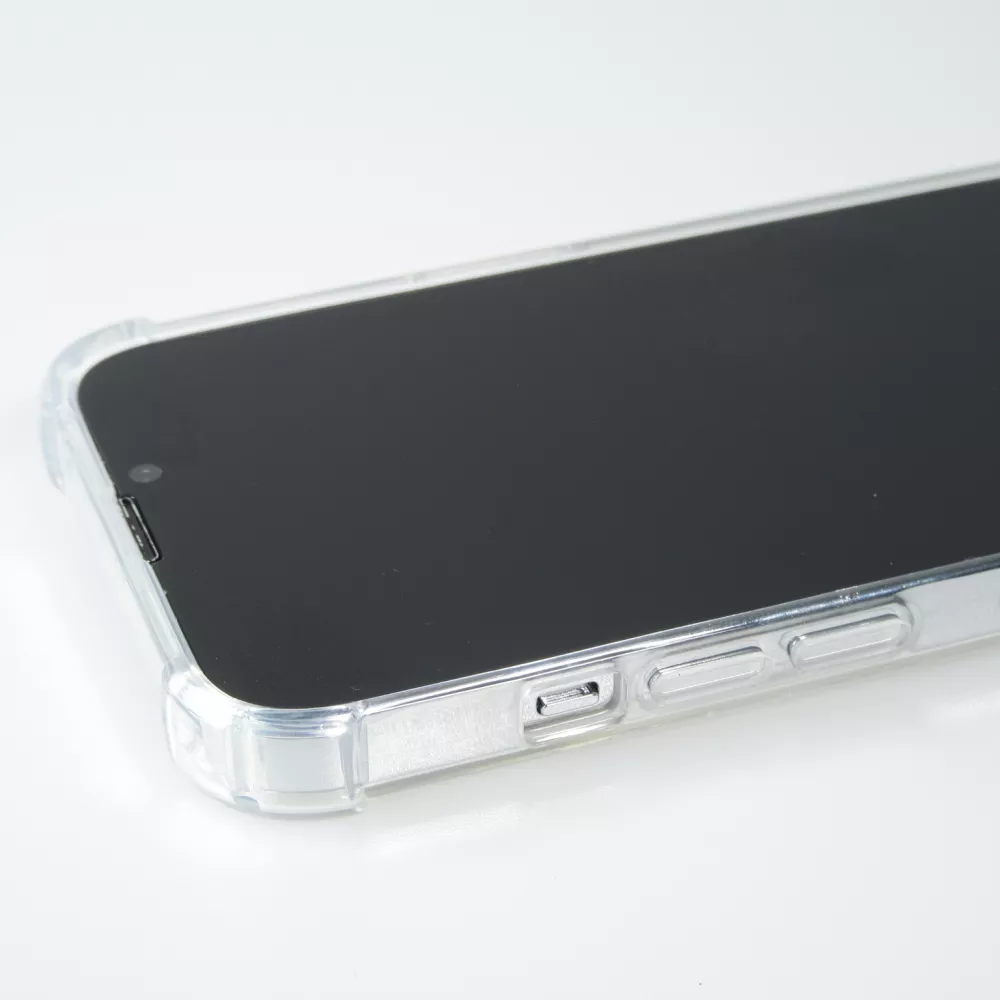 Coque iPhone 16 - Bumper Glass Hybrid TPU silicone anti-choc - Transparent