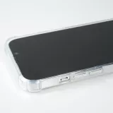 Coque iPhone 16 - Bumper Glass Hybrid TPU silicone anti-choc - Transparent