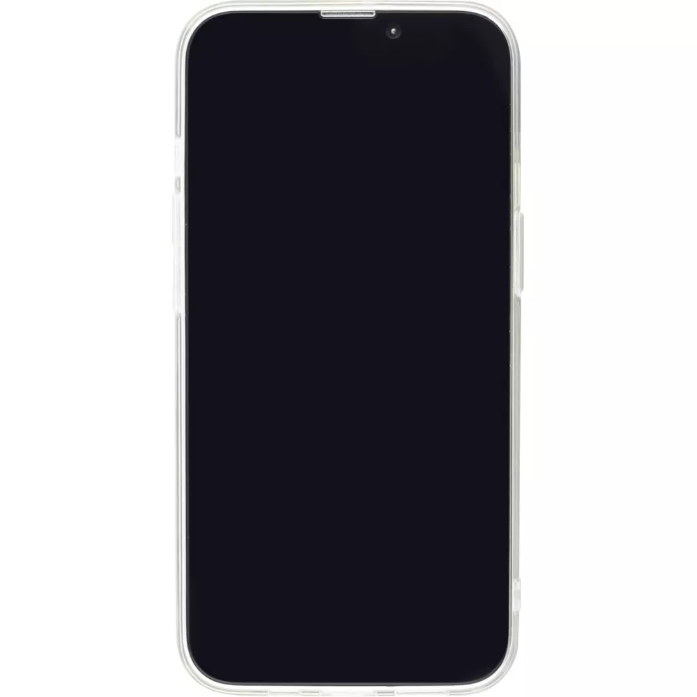 Coque iPhone 16e - Gel petit coeur transparent - Rouge