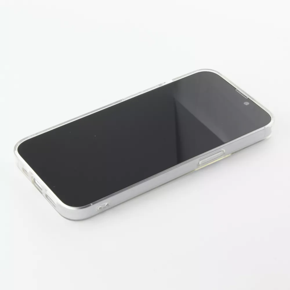 Coque iPhone 16e - Gel petit coeur transparent - Rouge