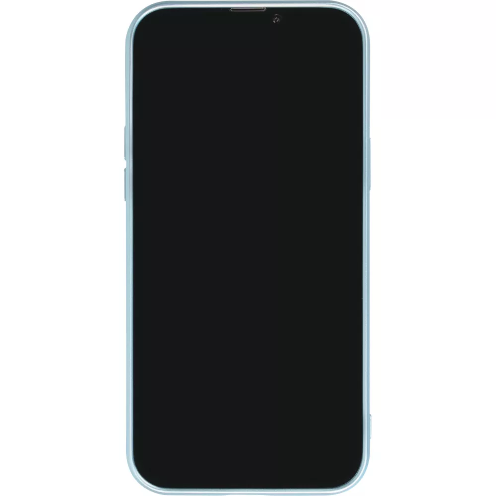 Coque iPhone 16 Pro - Gel souple avec vitre de protection caméra MagSafe - Bleu