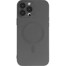Coque iPhone 16 Pro - Gel souple avec vitre de protection caméra MagSafe - Noir