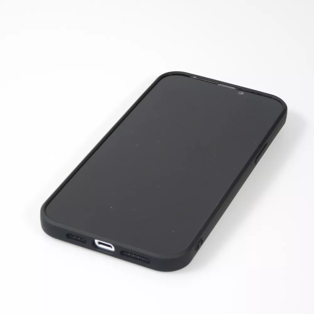 Coque iPhone 16 Pro - Gel souple avec vitre de protection caméra MagSafe - Noir
