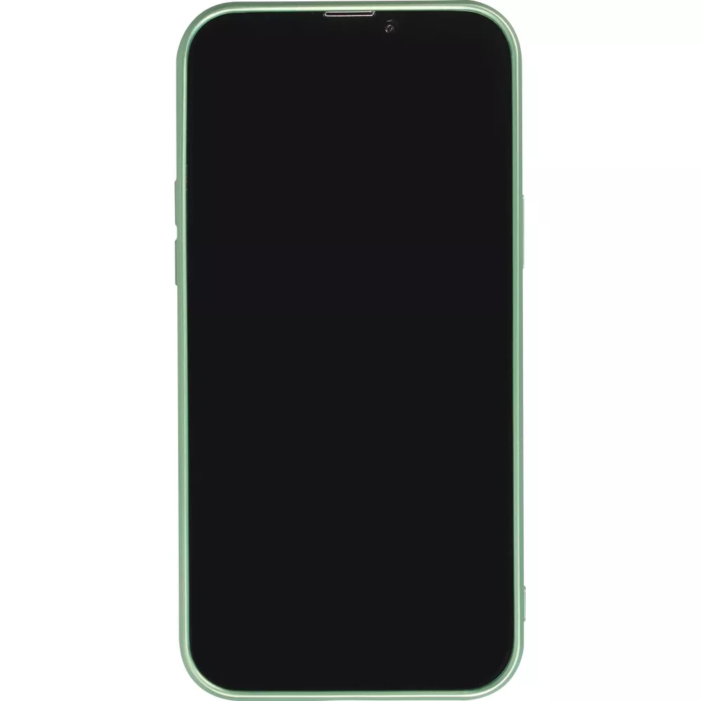 Coque iPhone 15 Pro - Gel souple avec vitre de protection caméra MagSafe - Vert
