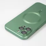 Coque iPhone 15 Pro - Gel souple avec vitre de protection caméra MagSafe - Vert