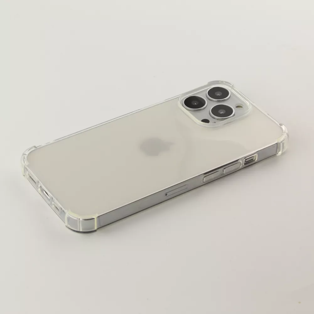 Coque iPhone 16 Plus - Gel Transparent Silicone Bumper anti-choc avec protections pour coins