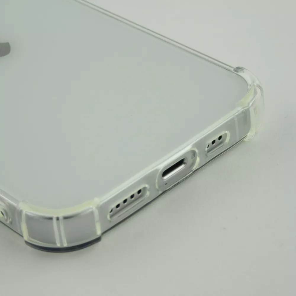 Coque iPhone 16 Plus - Gel Transparent Silicone Bumper anti-choc avec protections pour coins