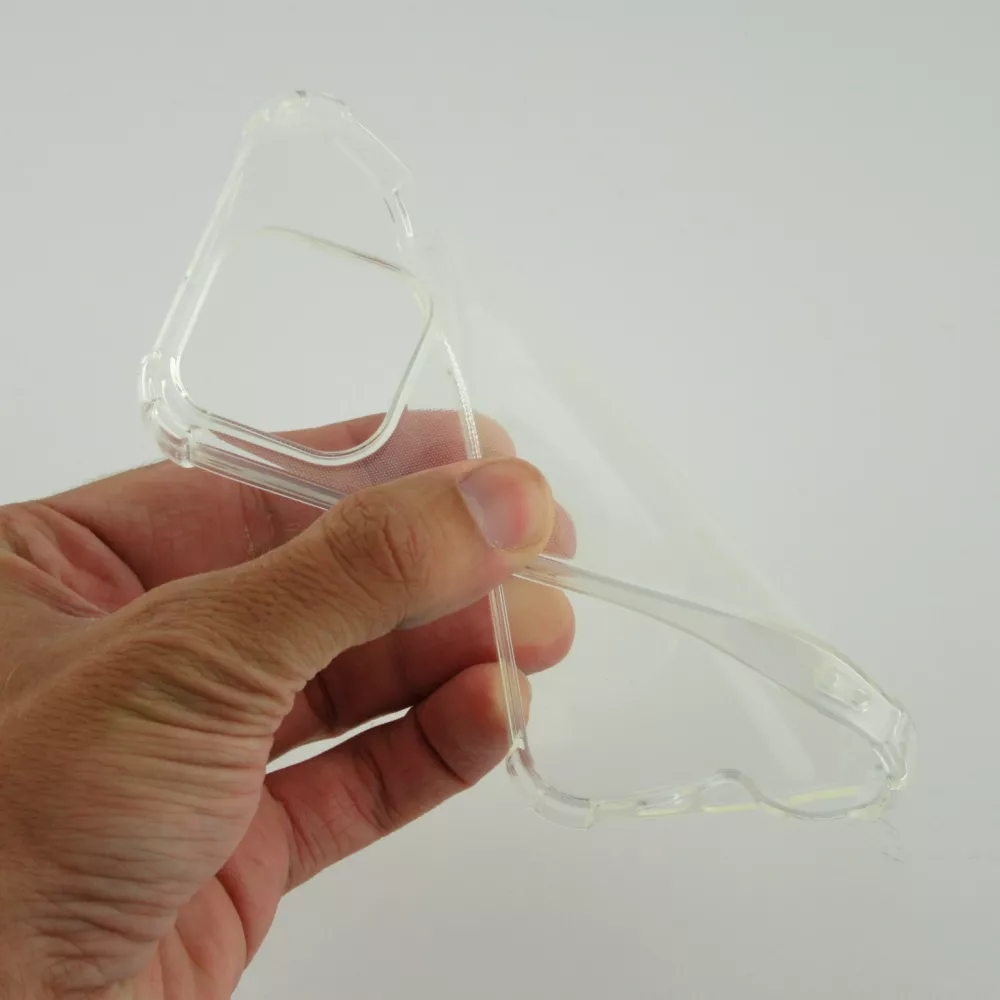 Coque iPhone 16 Plus - Gel Transparent Silicone Bumper anti-choc avec protections pour coins