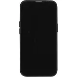 Coque iPhone 16 Pro - Silicone Mat Coeur doré - Noir