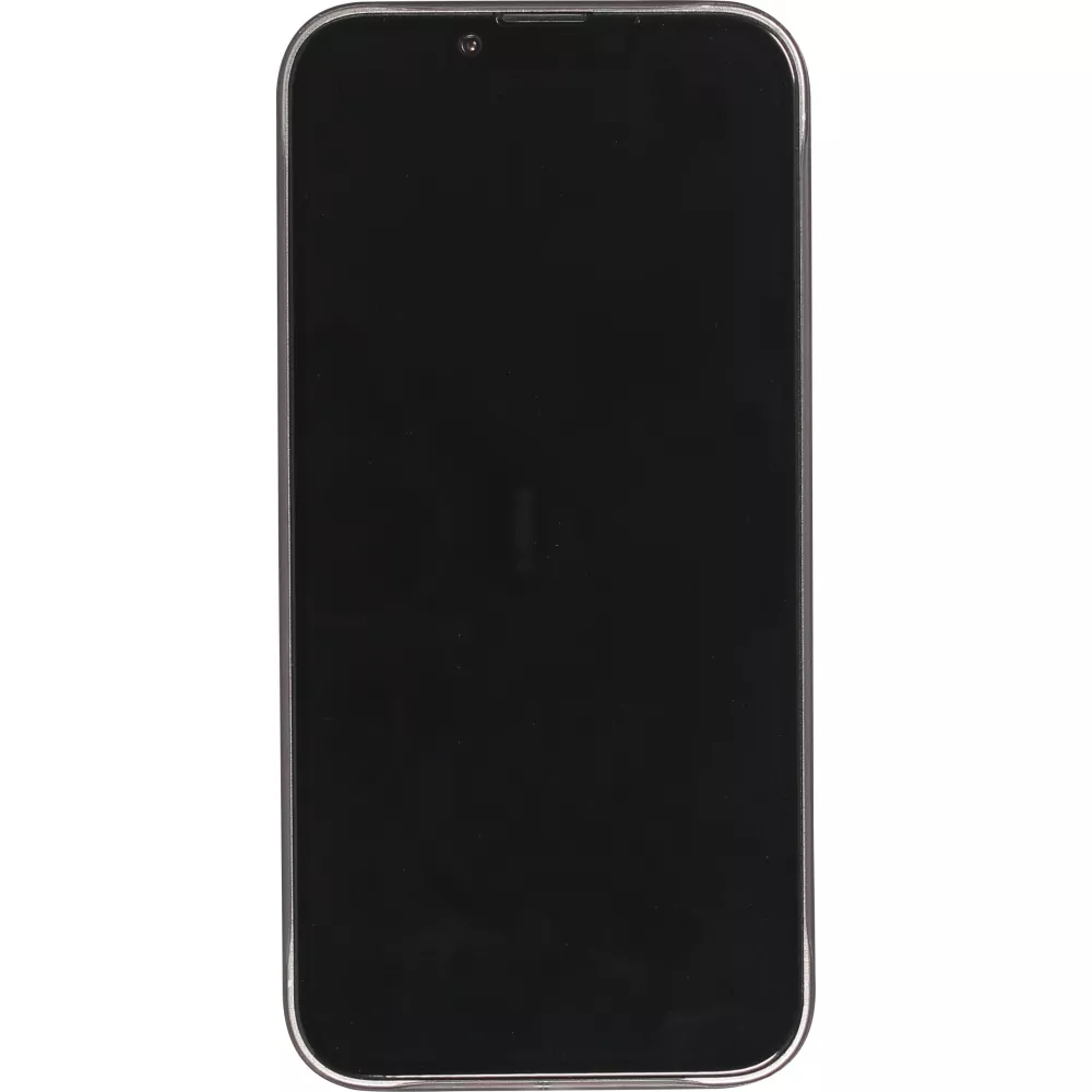 iPhone 15 Case Hülle - Plastik ultra dünn semi-transparent matt - Schwarz
