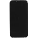 iPhone 15 Case Hülle - Plastik ultra dünn semi-transparent matt - Schwarz