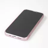 Coque iPhone 15 - Gel souple avec vitre de protection caméra MagSafe - Rose