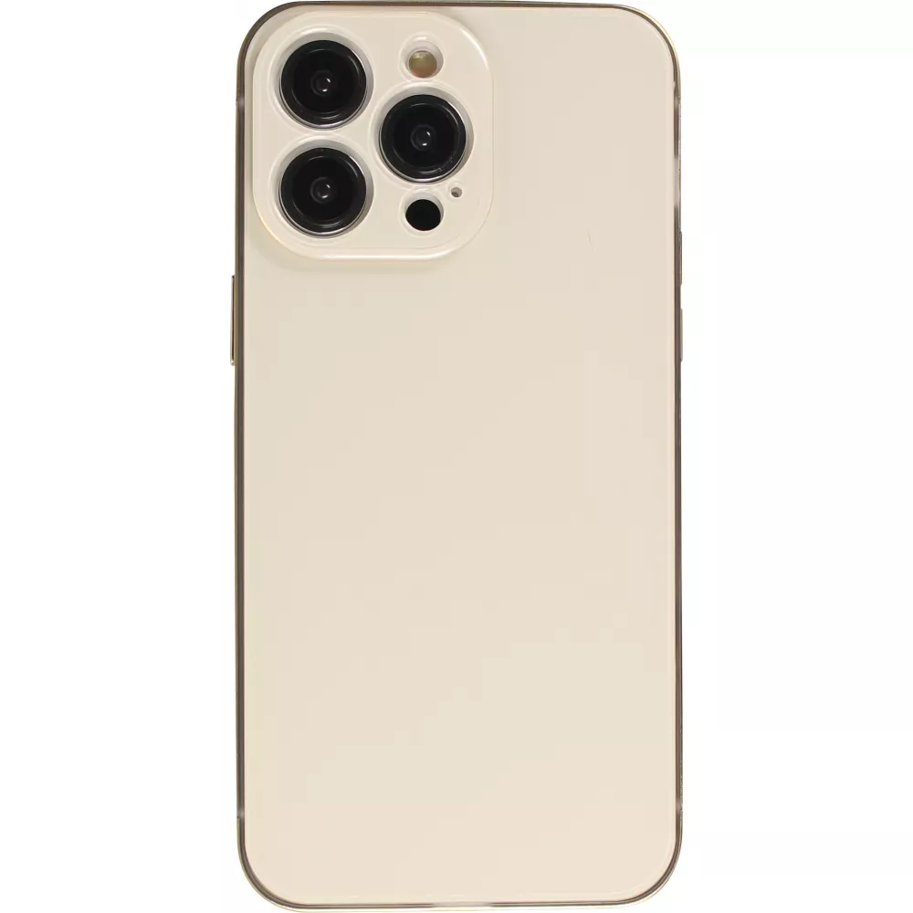 iPhone 14 Pro Case Hülle - Unsichtbares Schutzcover in iPhone Farbe - Gold