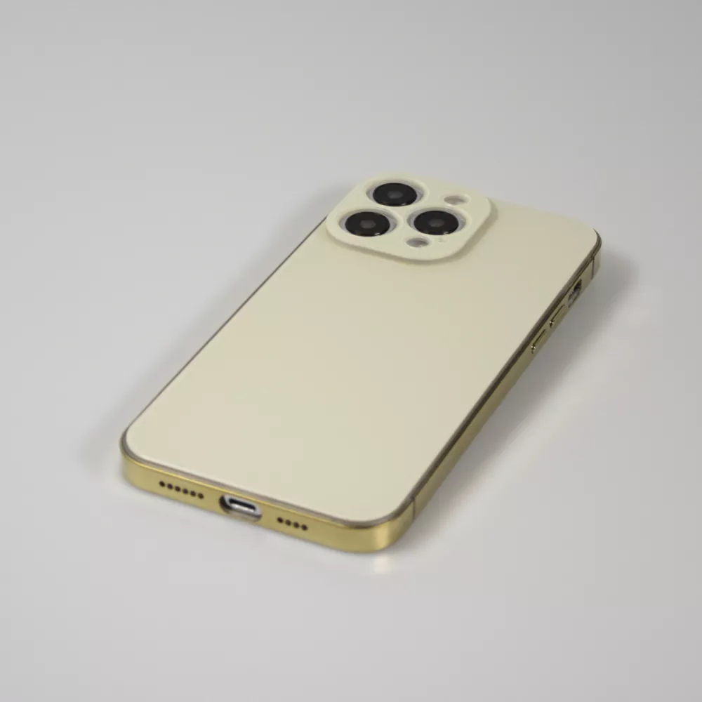 iPhone 14 Pro Case Hülle - Unsichtbares Schutzcover in iPhone Farbe - Gold
